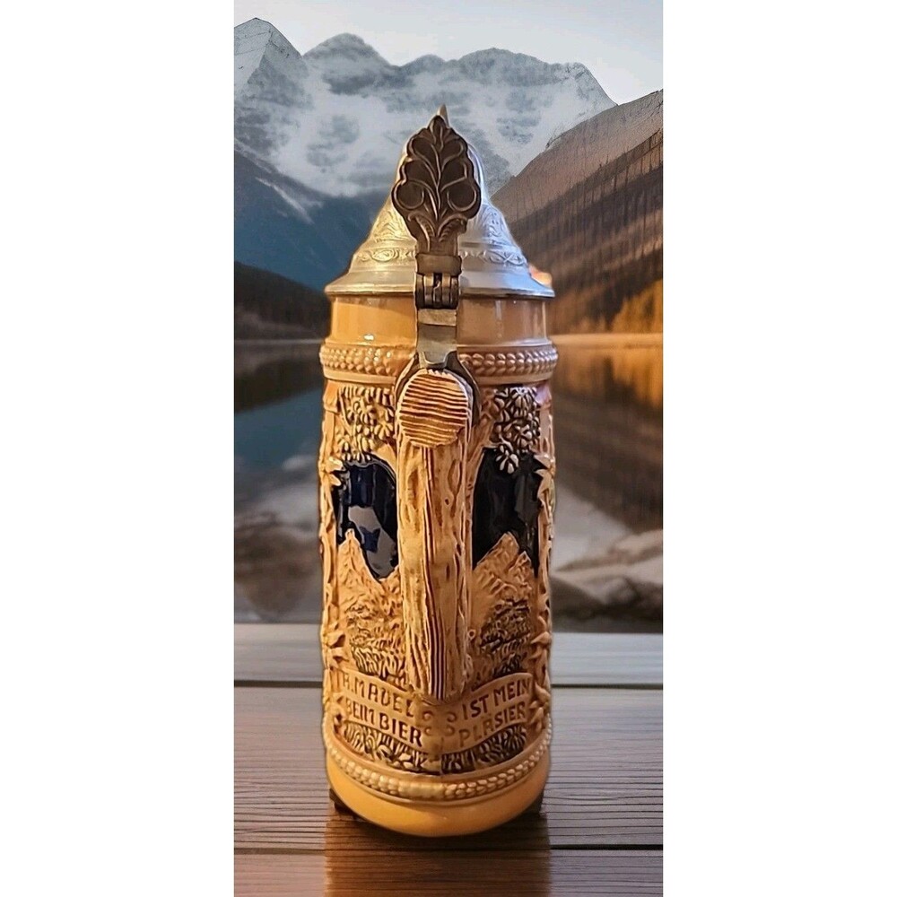 Vintage Gerz Beer Stein Made In W. Germany "Aufder Alm" - Picture 3 of 9
